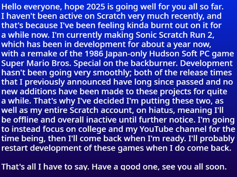 Important Annoucement