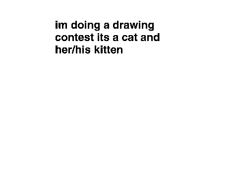 cat and kitten drawing contest