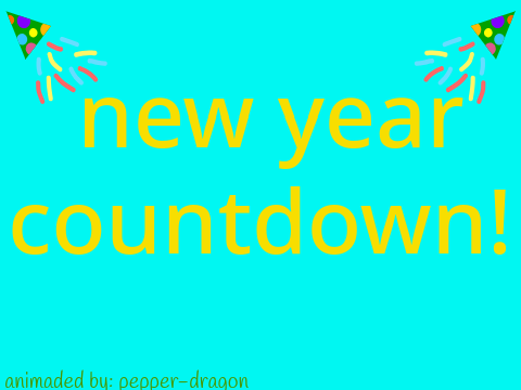 happy new year! animated countdown