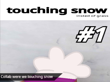 [1] Collab were we touching snow