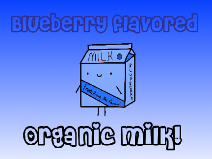 Blueberry Flavored ORGANIC Milk!