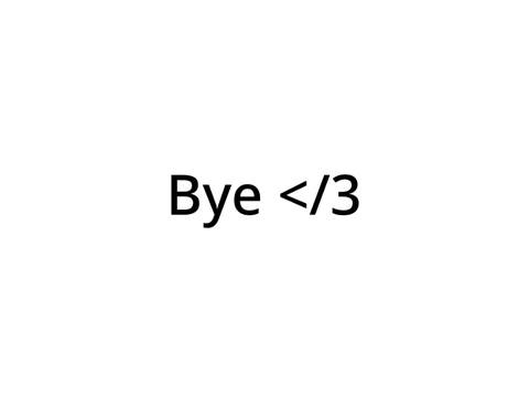 Leaving.