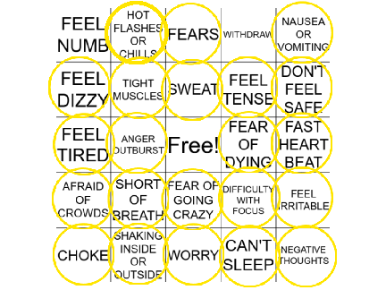 Anxiety Bingo…