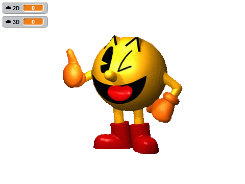 3D pac-man or 2D pac-man. remix