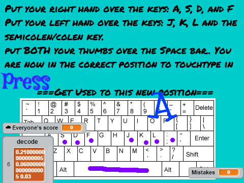 Learn to touchtype!