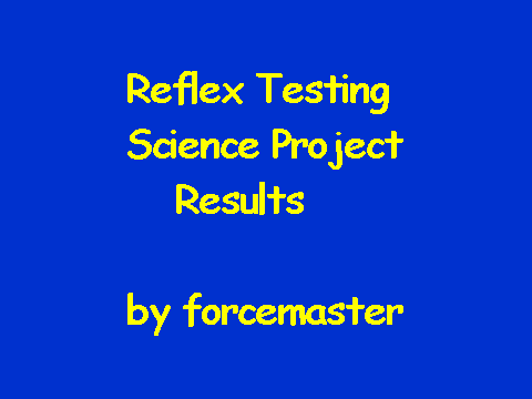 Science Project Results