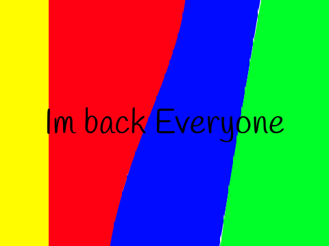 "I'm back" Article ...