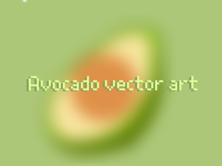 Avocado vector art 