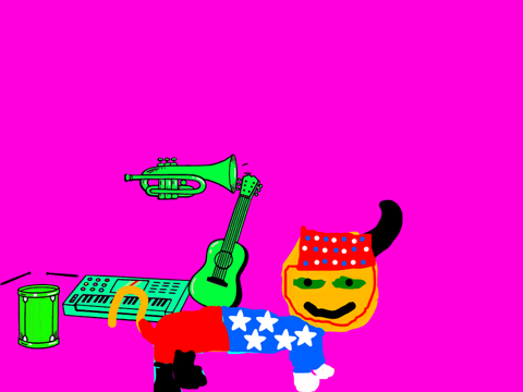 My cat plays the one animal band. But It's terrible.