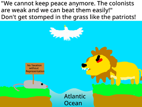 Revolutionary War Political Cartoon