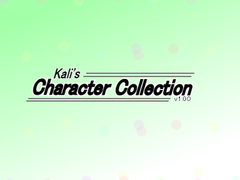 Kali's Actual Character Collection