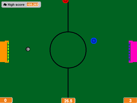Air hockey with perfect AI remix