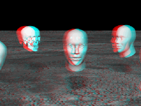 3D floating heads