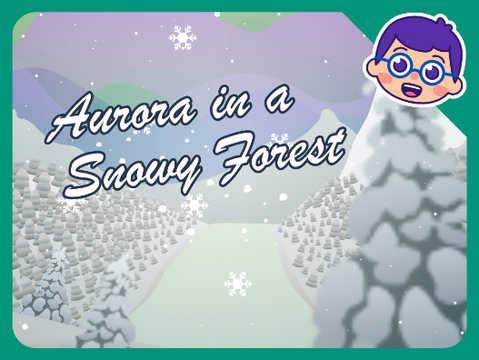 ❄️ Aurora in a Snowy Forest ❄️