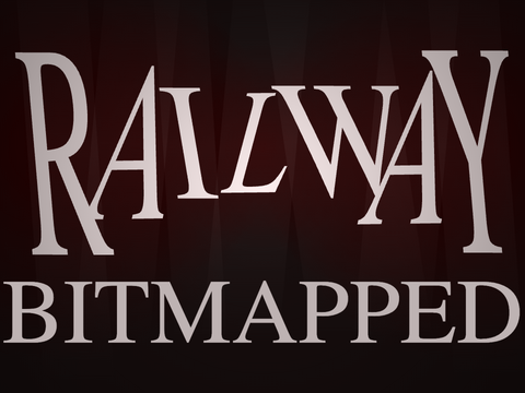 railway - typography BITMAPPED