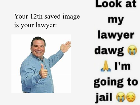 Your 12th Saved Image is Your Lawyer
