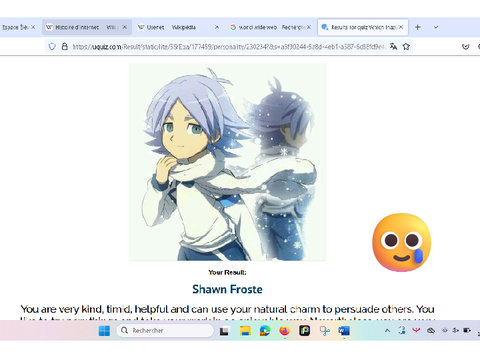 I made the Inazuma Eleven quiz and...