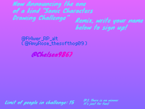 Sonic Characters Drawing Challenge! remix