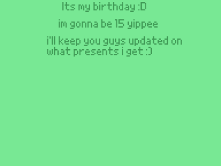 ITS MY BIRTHDAY CHAT