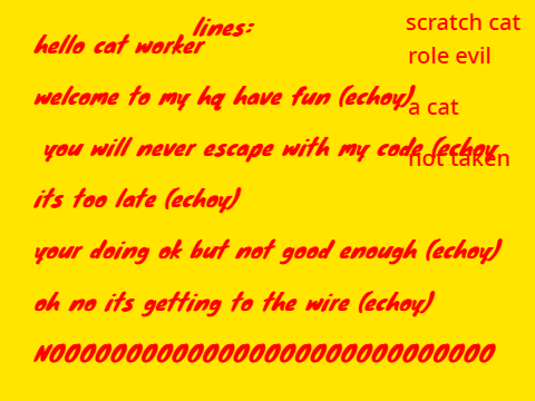 ok i added it for scratch cat evil