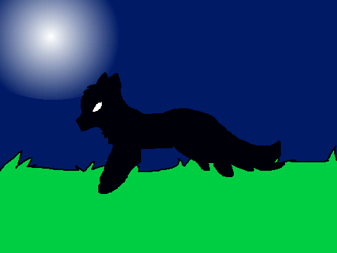 silhouetted run cycle