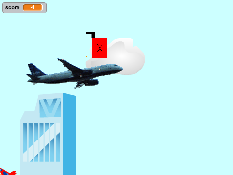 Plane flying