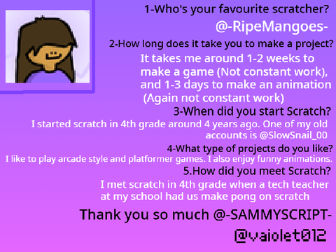 @-SAMMYSCRIPT-'S Interview || INTERVIEWS