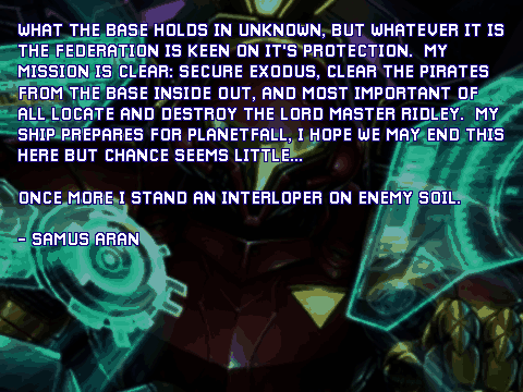 Intro for Metroid: Interlopers