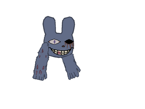 Desenhei o oc de um amigo meu no estilo de terror