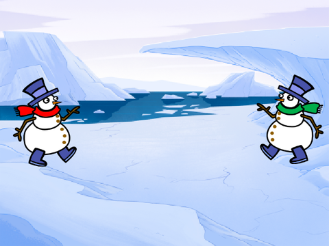 Snow ball fight