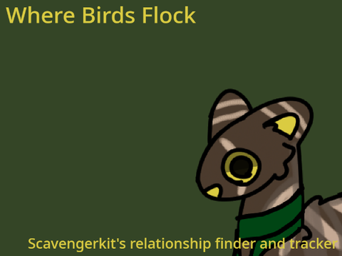Where Birds Flock | Scavengerkit's relationship finder and tracker
