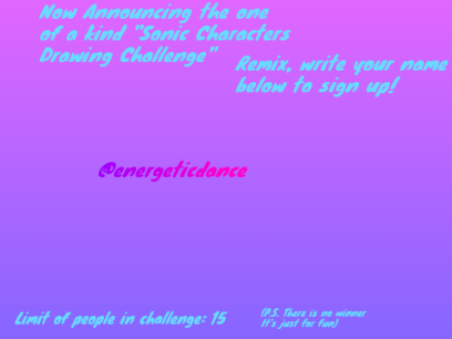 Sonic Characters Drawing Challenge! remix