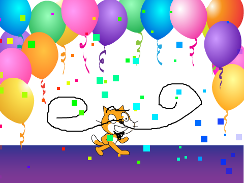weird dancing scratch cat