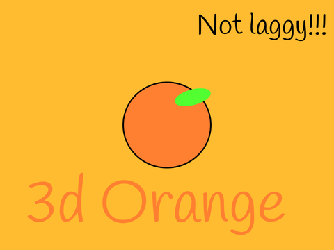 3d orange