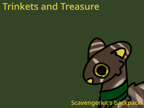 Trinkets and Treasure | Scavengerkit's backpack