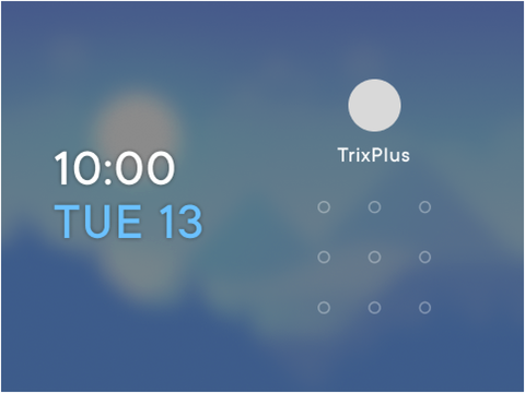 Blue OS 10 Lockscreen Concept