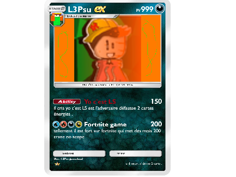 J'ai une carte pokémon !!!