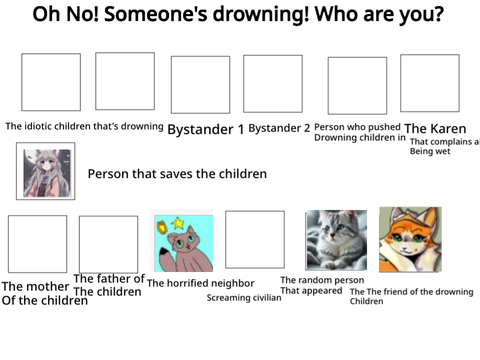 Oh No! Someone's drowning! Who are you in this situation? remix remix-2 remix