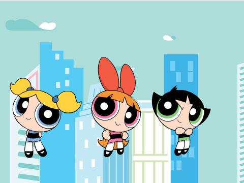 Powerpuffgirl start up menu test