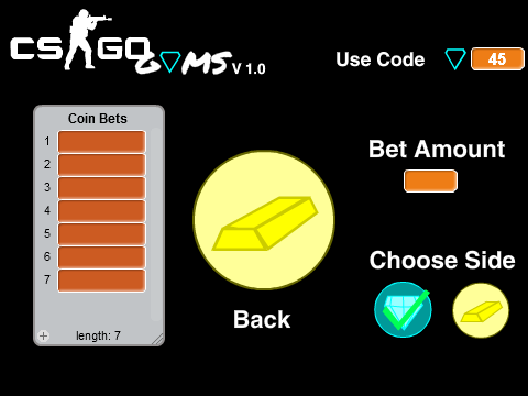 CSGOGEMS (CSGO Gambling Simulator)
