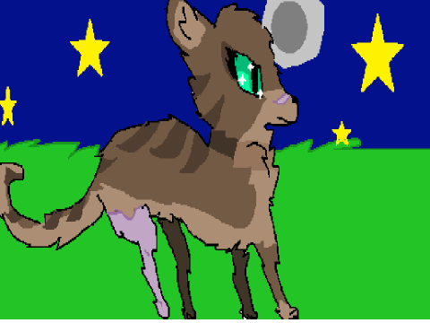 One of my ocs i drew in ms paint earlier