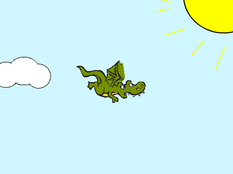 Mideval Dragon Flight