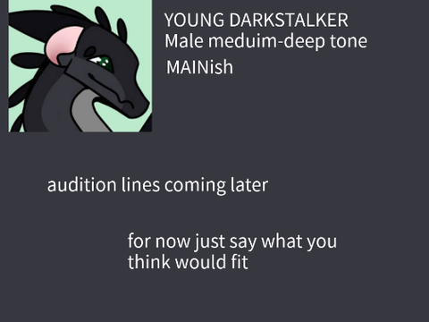 Young Darkstalker Audition!