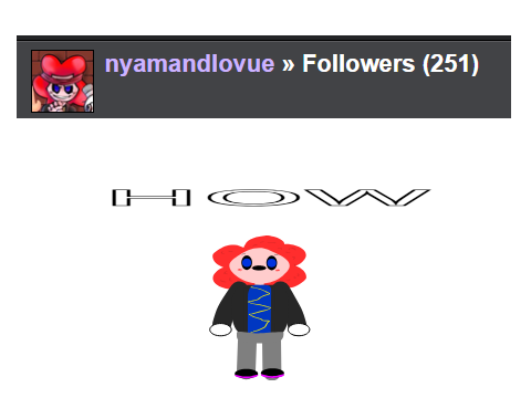 250 (+1) followers!!
