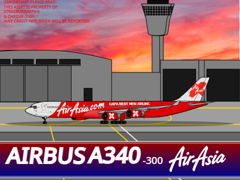 Airbus A340-300 AirAsia 9M-XAB