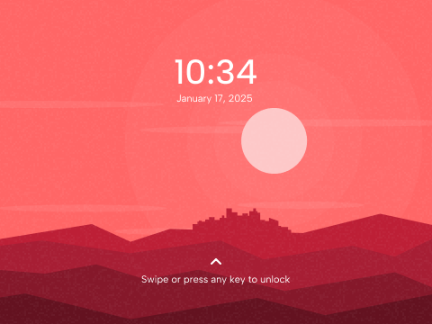 Red OS Lockscreen Concept