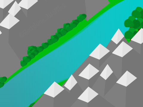 The River between the Mountains