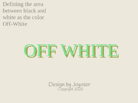 Off-white custom logo