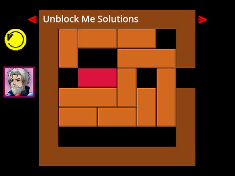 Unblock Me - Hard Level Solutions