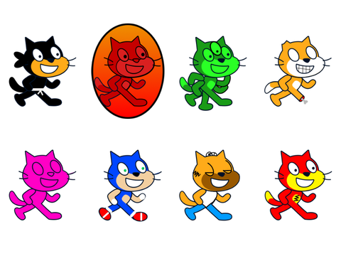 sprite pack scratch cat